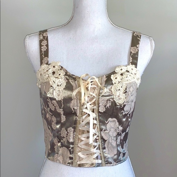 Y2K Victoria’s Secret Embroidered Bustier Corset - Picture 4 of 11